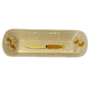 Vintage Los Angeles Pottery Ceramic Crackers Dish